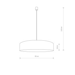 LAMPA WISZĄCA TURDA GRAY IV 8947 NOWODVORSKI