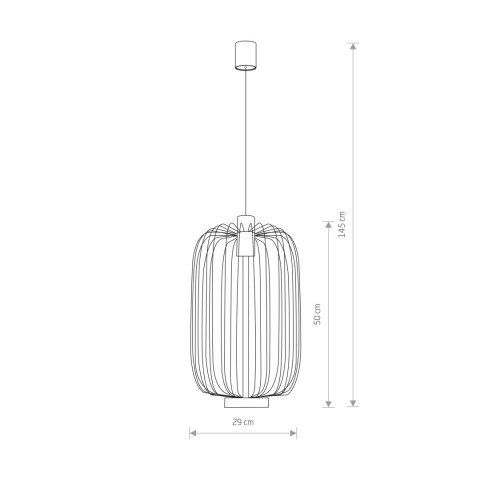 LAMPA WISZĄCA CAGE BLACK 6844 NOWODVORSKI LAMPA WISZĄCA CAGE BLACK 6844 NOWODVORSKI