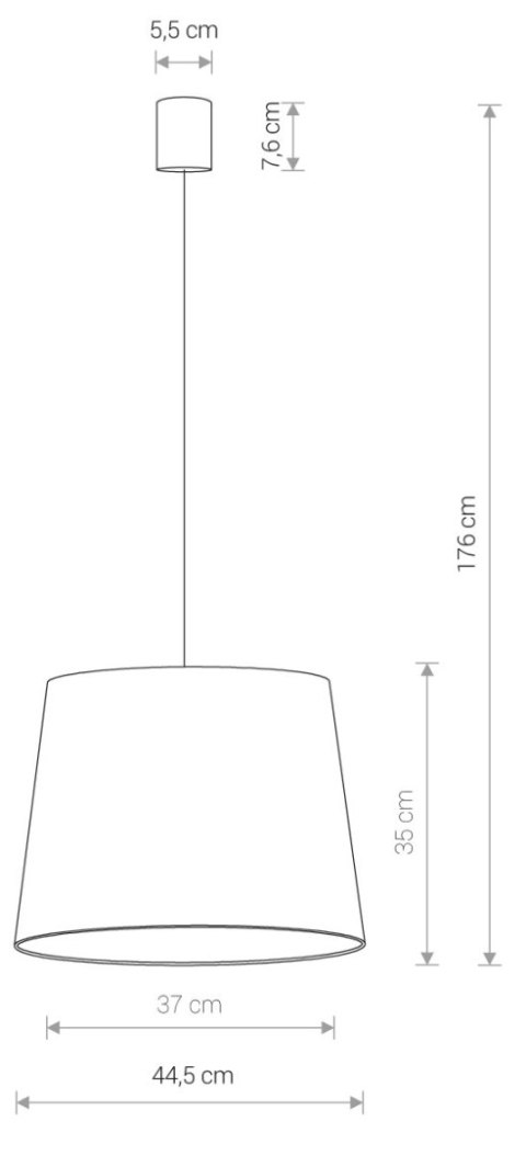 LAMPA WISZĄCA CONE M BLUE 8443 NOWODVORSKI LAMPA WISZĄCA CONE M BLUE 8443 NOWODVORSKI