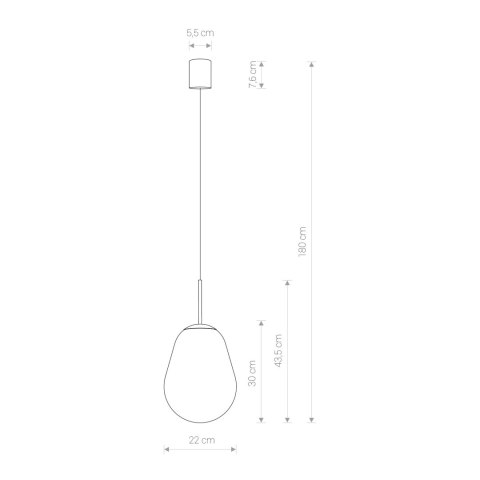 LAMPA WISZĄCA PEAR S 8673 NOWODVORSKI LAMPA WISZĄCA PEAR S 8673 NOWODVORSKI
