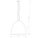 LAMPA WISZĄCA EGG XL 75CM BIAŁO ZŁOTA 9025 NOWODVORSKI