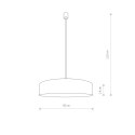 LAMPA WISZĄCA TURDA GRAY III 8946 NOWODVORSKI
