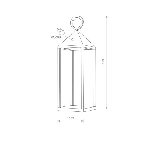 LAMPA ZEWNĘTRZNA STOJĄCA/WISZĄCA PICNIC GRAFITOWA LED 8177 NOWODVORSKI LAMPA ZEWNĘTRZNA STOJĄCA/WISZĄCA PICNIC GRAFITOWA LED 8177 NOWODVORSKI