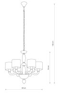 LAMPA WISZĄCA NEWPORT VI 8156 NOWODVORSKI