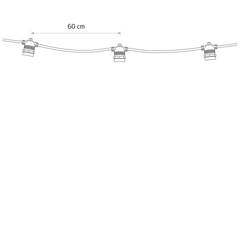 ELEMENT GIRLANDY FESTOON LIGHTS 6M 10XE27 7873 NOWODVORSKI LIGHTING ELEMENT GIRLANDY FESTOON LIGHTS 6M 10XE27 7873 NOWODVORSKI LIGHTING