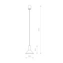 LAMPA WISZĄCA HERMANOS A WHITE/SOLID BRASS 8040 NOWODVORSKI LIGHTING