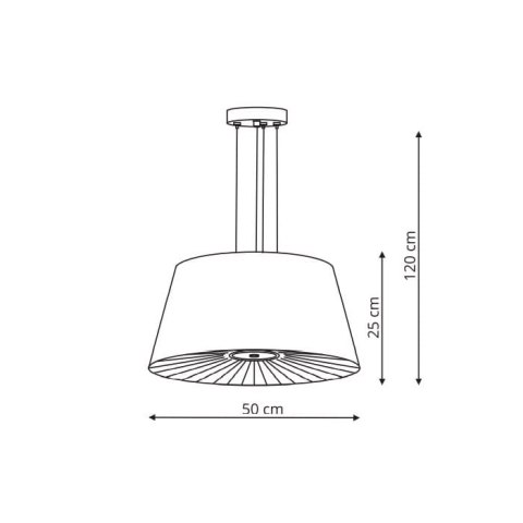 Bali lampa wisząca czarna LP-1322/1P BK