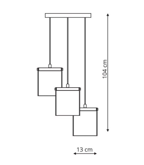 Cantos 3 lampa wiszaca LP-1114/3C