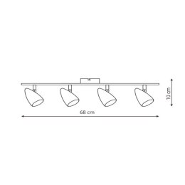 Cortino 4 kinkiet LP-2638/4W