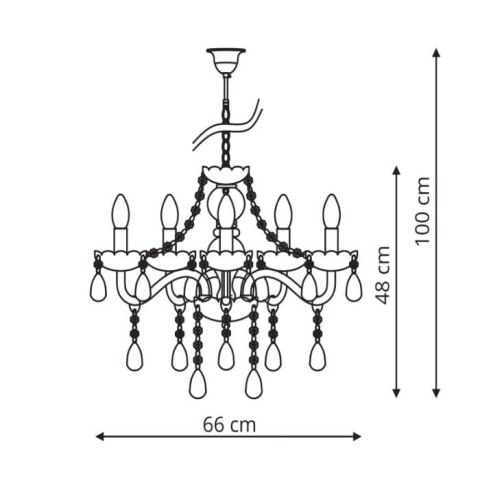 Cristallo 8 lampa wisząca LP-2940/8P Cristallo 8 lampa wisząca LP-2940/8P