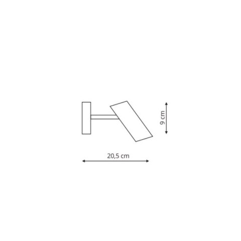 Futuro 1 kinkiet biały LP-17001/1W WH