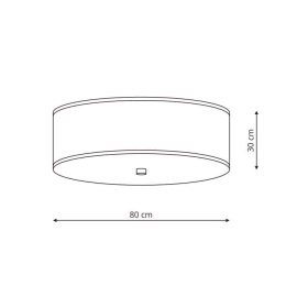 Girona plafon biały 80cm LP-2190/6C-80 WH