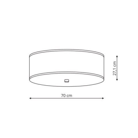 Girona plafon szary 70 cm LP-2190/5C-70 GRY