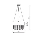 Madryt lampa wisząca czarna LP-81458/1P BK