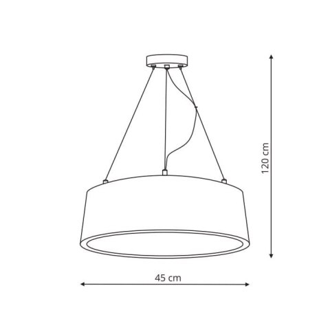 Malaga lampa wisząca biała LP-622/1P WH