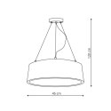 Malaga lampa wisząca szara LP-622/1P GREY