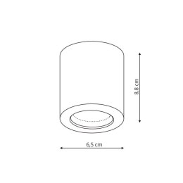 Oprawa natynkowa Faro biała IP65 LP-6510/1SM WH