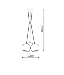 Rame 3 lampa wisząca LP-2014/3P