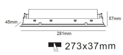 Solar oprawa soczewkowa wpuszczana biała LP-0406 WH