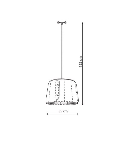 Vitoria lampa wisząca mała LP-6030/1P S