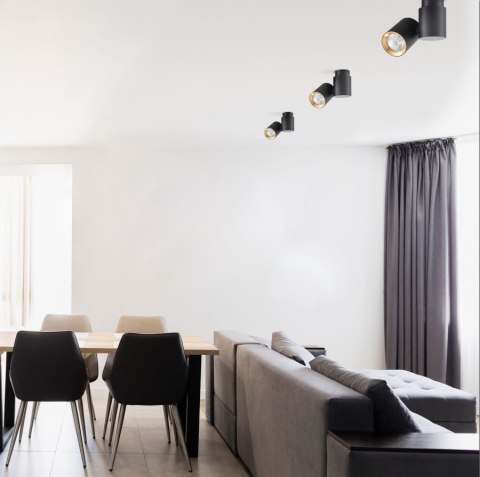 Boston 1 reflektor biały ze złotym ringiem LP-741/1W WH/GD