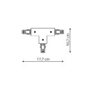 Łącznik T 3F biały LP-553/3F WH