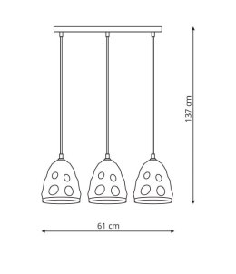 Melt 3 lampa wisząca LP-126/3L