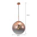 Palla lampa wisząca miedziana LP-2844/1P MI