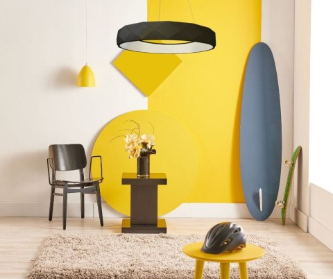 Reus LED lampa wisząca czarna LP-8069/1P LED BK