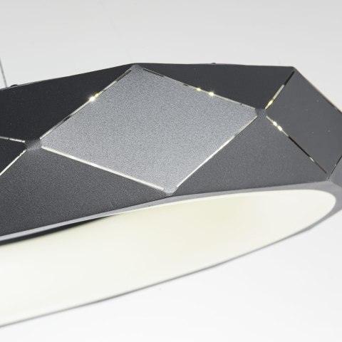 Reus LED lampa wisząca czarna LP-8069/1P LED BK