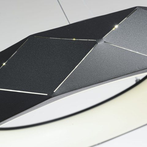 Reus LED lampa wisząca czarna LP-8069/1P LED BK