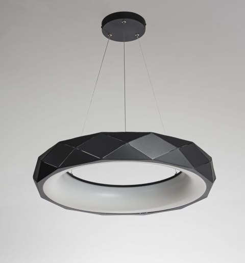 Reus LED lampa wisząca czarna LP-8069/1P LED BK