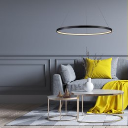 Ring lampa wisząca duża czarna 3000K LP-909/1P L BK