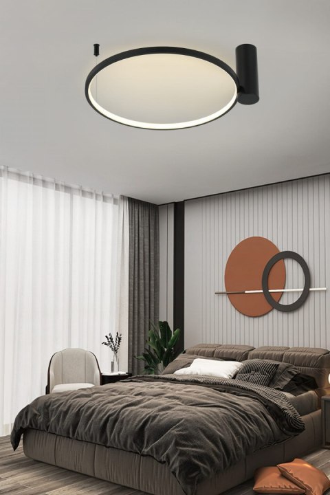 Ring plafon S czarny 3000K LP-909/1C S BK