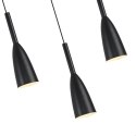 Solin 3 lampa wiszaca linia czarna LP-181/3L BK