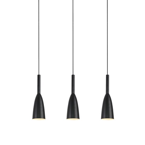 Solin 3 lampa wiszaca linia czarna LP-181/3L BK