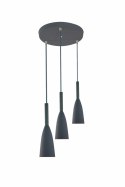 Solin 3 lampa wisząca szara LP-181/3P GR