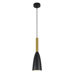 Solin lampa wisząca czarno/złota LP-181/1P BK/GD