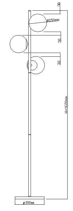 Dorado podłogowa czarna