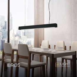 Ibros wisząca czarna średnia 18W 3000K IP20 LP-7001/1P 20 BK-63 18/3