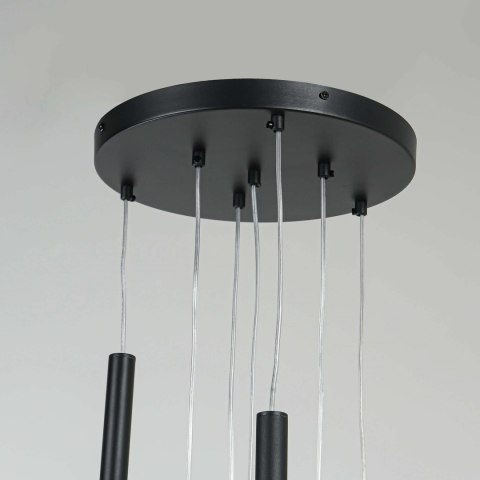 Lungo 7 czarna lampa wisząca LP-894/7P BK