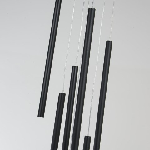Lungo 7 czarna lampa wisząca LP-894/7P BK
