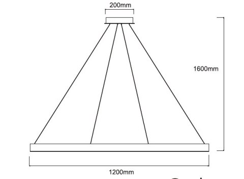 Midway wisząca XL złota shiny
