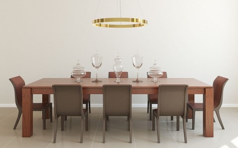 Midway wisząca duża złota shiny