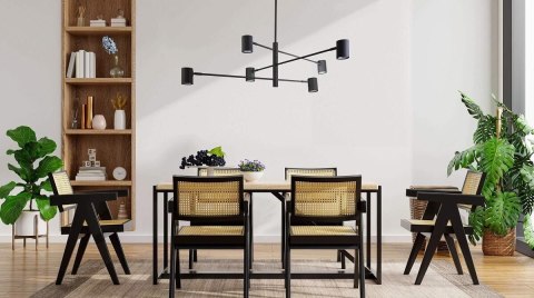 Snow 6 wiszący czarny LP-731/6P BK