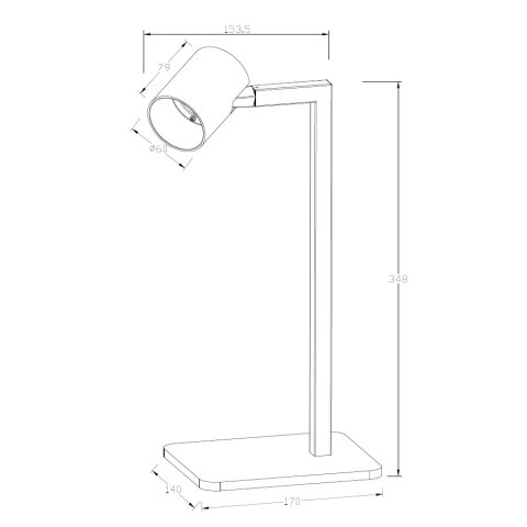 Snow biurkowa czarna