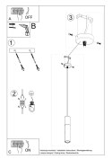 Lampa wisząca PABLO czarna