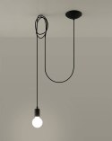 Lampa wisząca EDISON 1 LONG czarny