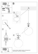 Lampa wisząca UGO 40 chrom