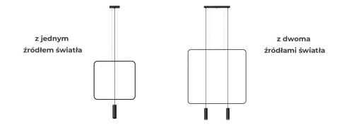Lampa wisząca RANA 1 czarna Lampa wisząca RANA 1 czarna